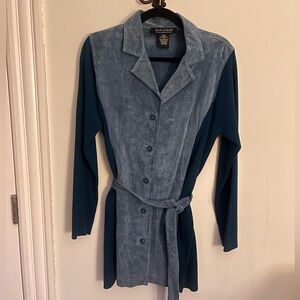 Dialogue Belted Long Sleeve Dress